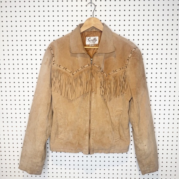 Scully | Men’s Tan Suede Fringe Jacket Sz. M - Picture 1 of 15